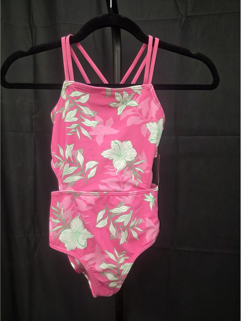Kanu Surf Girls Beach Sport Cut Out One Piece Swimsuit Julia Pink 10